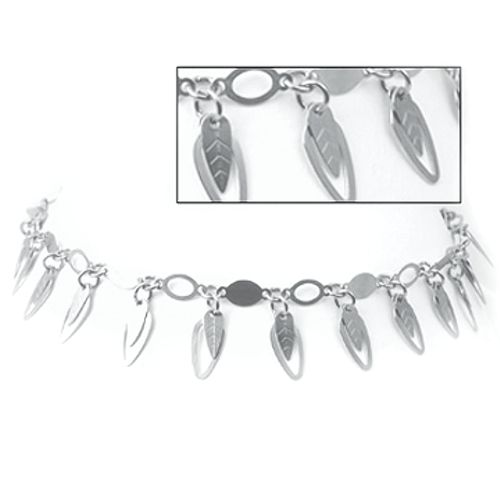 STEELX Necklace with Dangle Leaves - N70